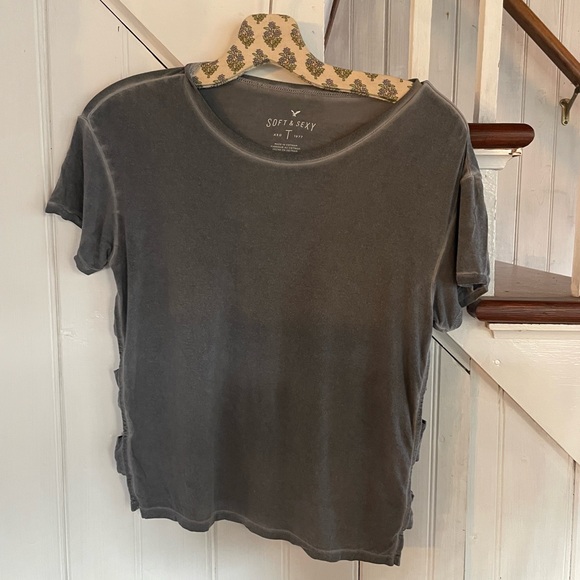 American Eagle Outfitters Tops - Gray Women's Top